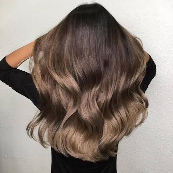 Mid-Back Dark Brown With Warm Blonde Highlights — Trendy Brown Hair with Blonde Highlights