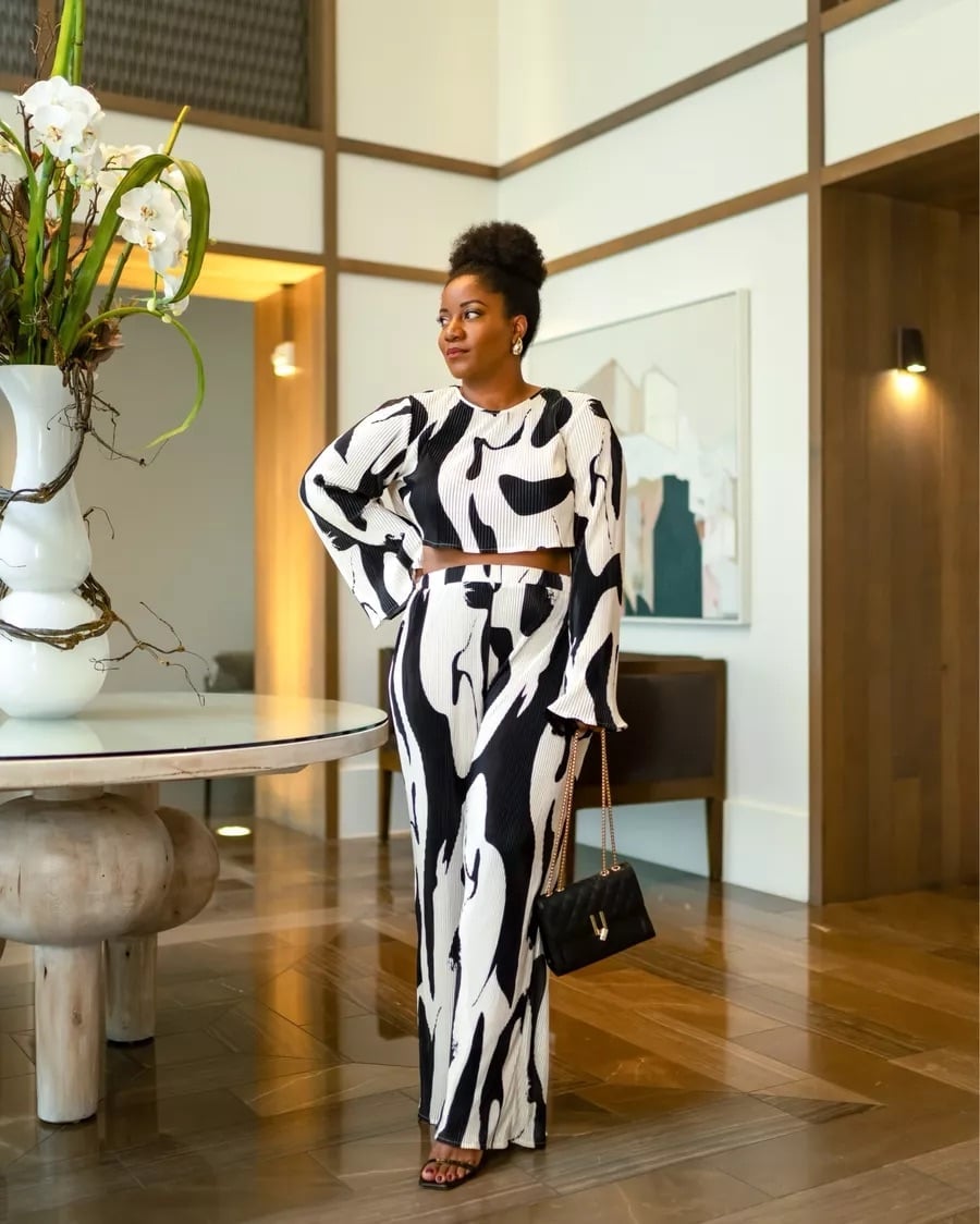 Abstract Print Matching Set — Trendy Brunch Outfits
