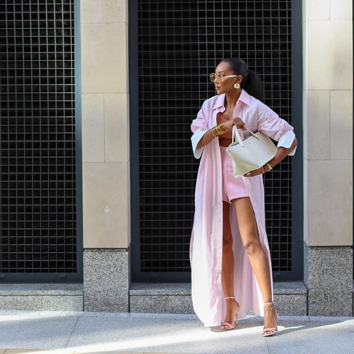 Oversized Shirt and Shorts Set — Trendy Brunch Outfits