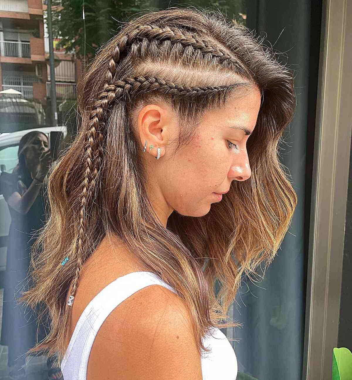 Mid-Back Blonde Braided Ponytail — Trendy Cheer Hair