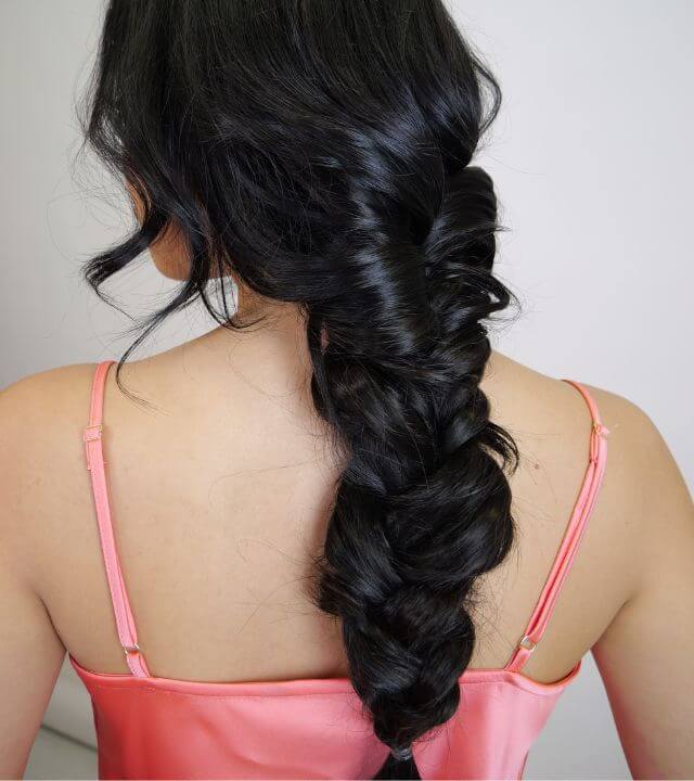 Intricate Dark Brown Braided Updo — Trendy Cheer Hair