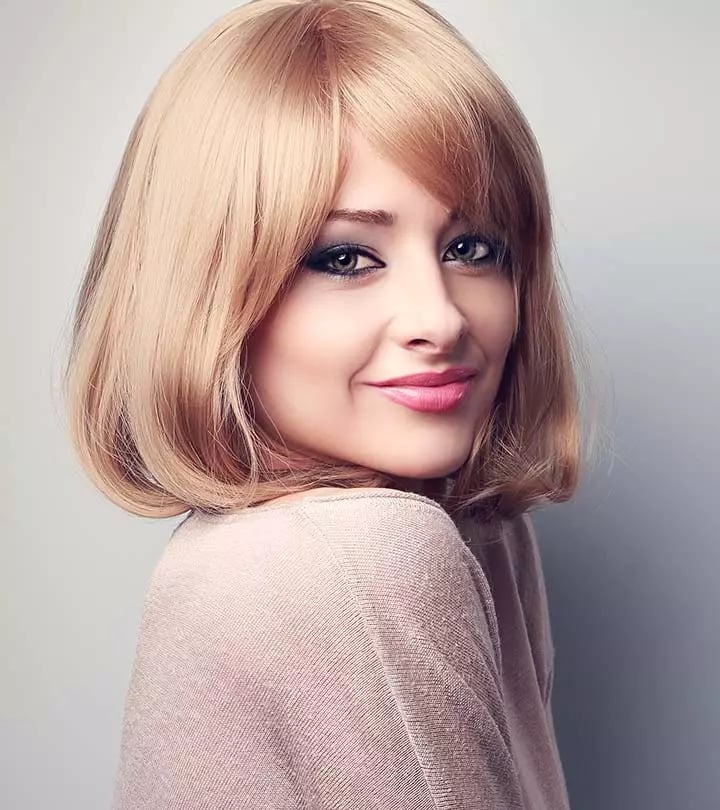 Dark Brown Bob Face-Framing Bangs With Air Dried Dark Brown Bob Face-Framing Bangs With Air Dried — Trendy Chin Length Hair