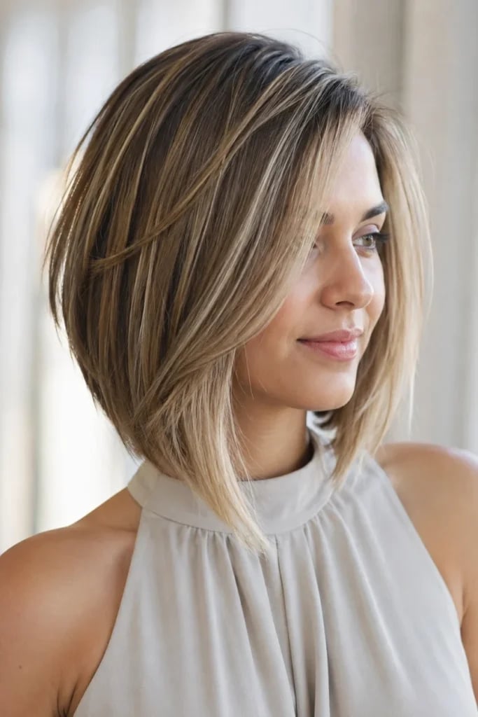 Shag Haircut Choppy Layers Curtain Bangs Shag Haircut Choppy Layers Curtain Bangs — Trendy Chin Length Hair