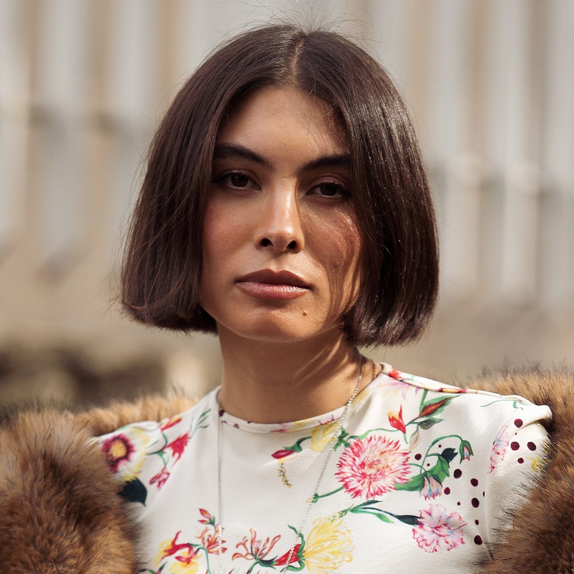 Thick Straight Dark Brown Bob Thick Straight Dark Brown Bob — Trendy Chin Length Hair