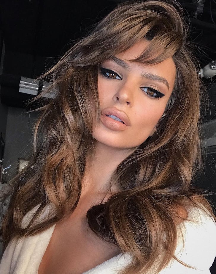 Mid-Back Dark Chocolate With Caramel Balayage Mid-Back Dark Chocolate With Caramel Balayage — Trendy Chocolate Hair Color