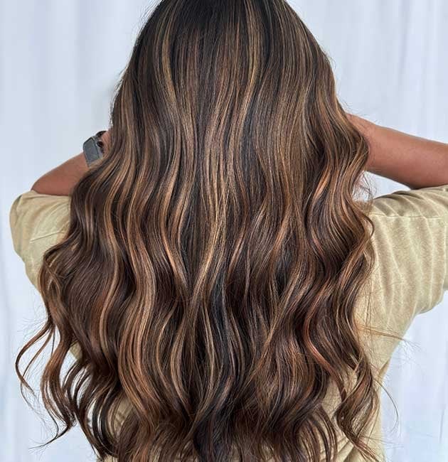 Espresso Brown With Reddish Undertones Espresso Brown With Reddish Undertones — Trendy Chocolate Hair Color
