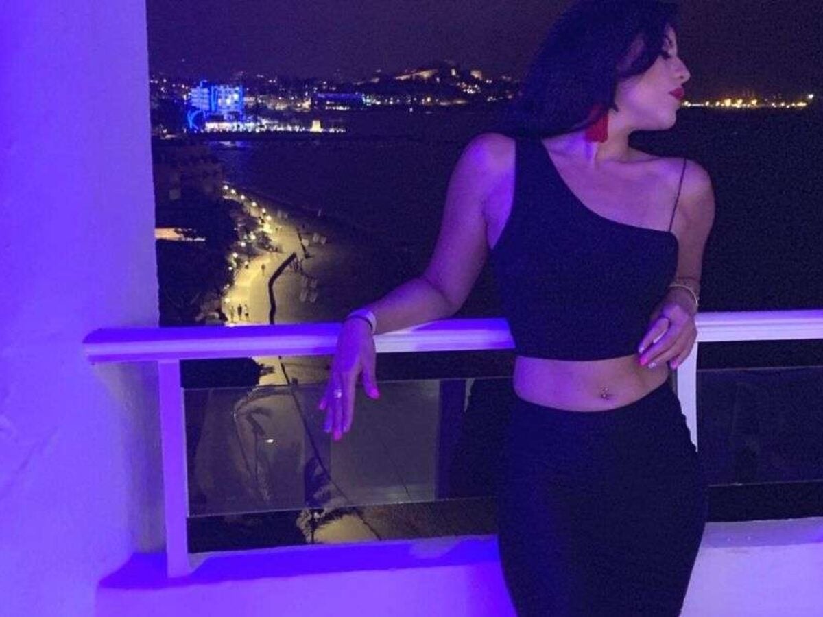 Black One-Shoulder Crop Top with Fitted Skirt, Knit — Trendy Club Outfits