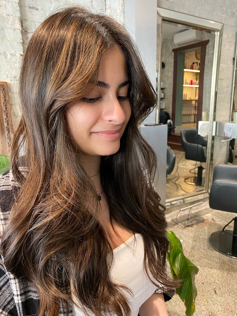 Long Cool Brown With Lived-In Balayage — Trendy Cool Brown Hair