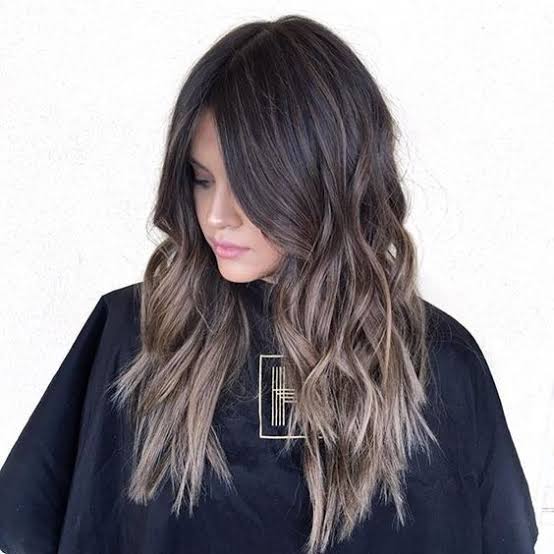 Collarbone Cool Brown With Ash Highlights — Trendy Cool Brown Hair