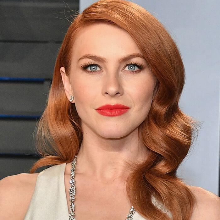 Vibrant Copper Collarbone Length Waves — Trendy Copper Hair