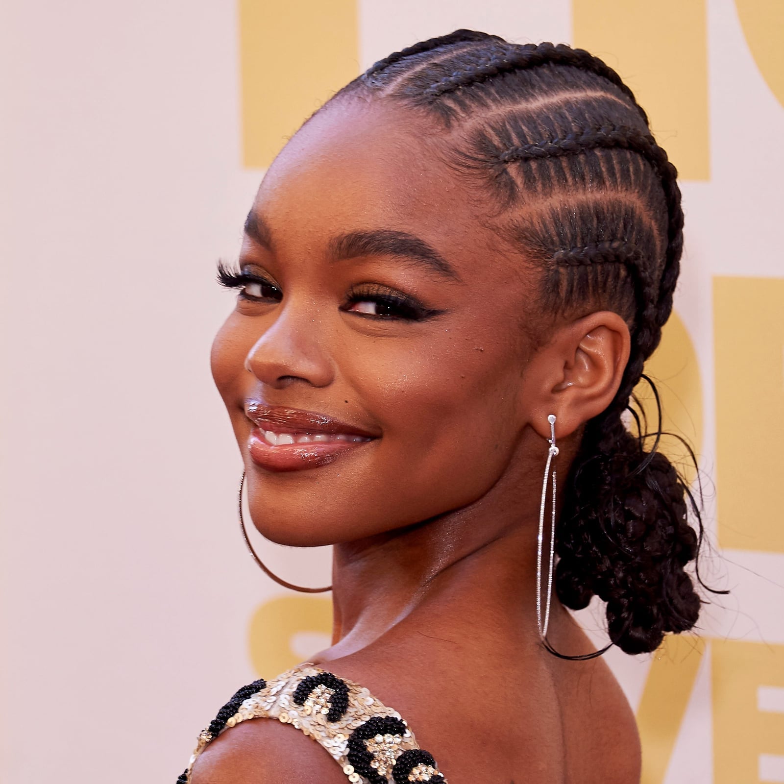 Mid-Back Cornrows Into High Ponytail Mid-Back Cornrows Into High Ponytail — Trendy Cornrows Hairstyles for Black Women
