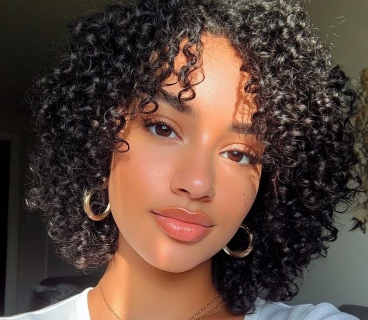 Chin Length Thick Curly Bob Chin Length Thick Curly Bob — Trendy Curly Hair Natural