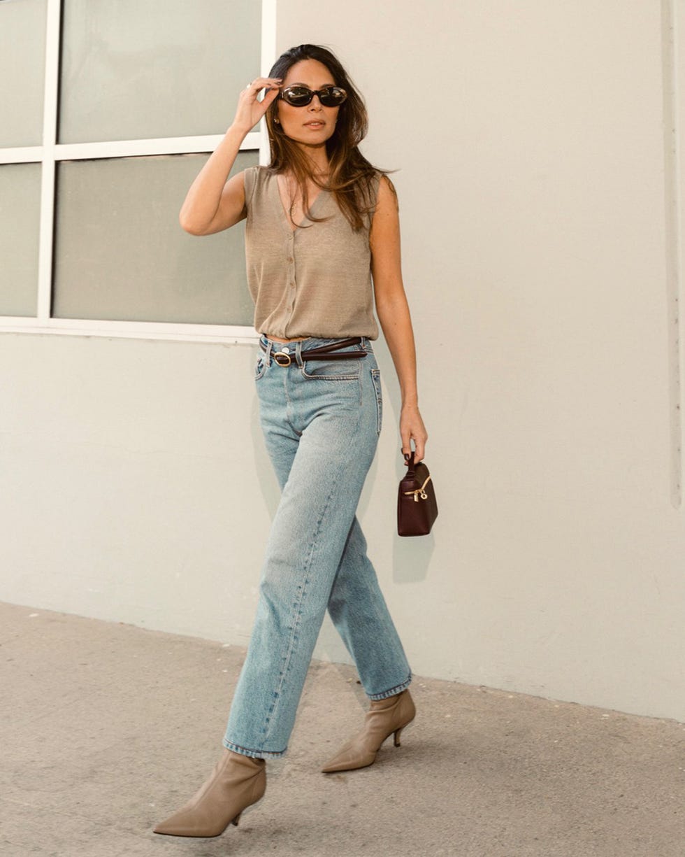 Oversized Green Shirt with Wide-Leg Trousers — Trendy Cute Work Outfit