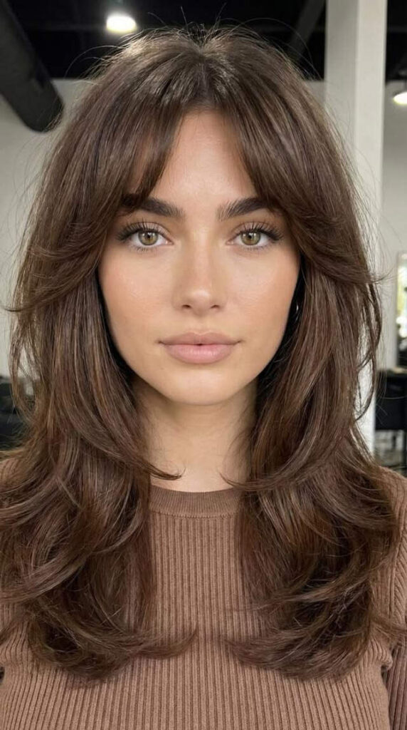 26 Trendy Cutting Bangs with Collarbone Bob Curtain Bangs 2027