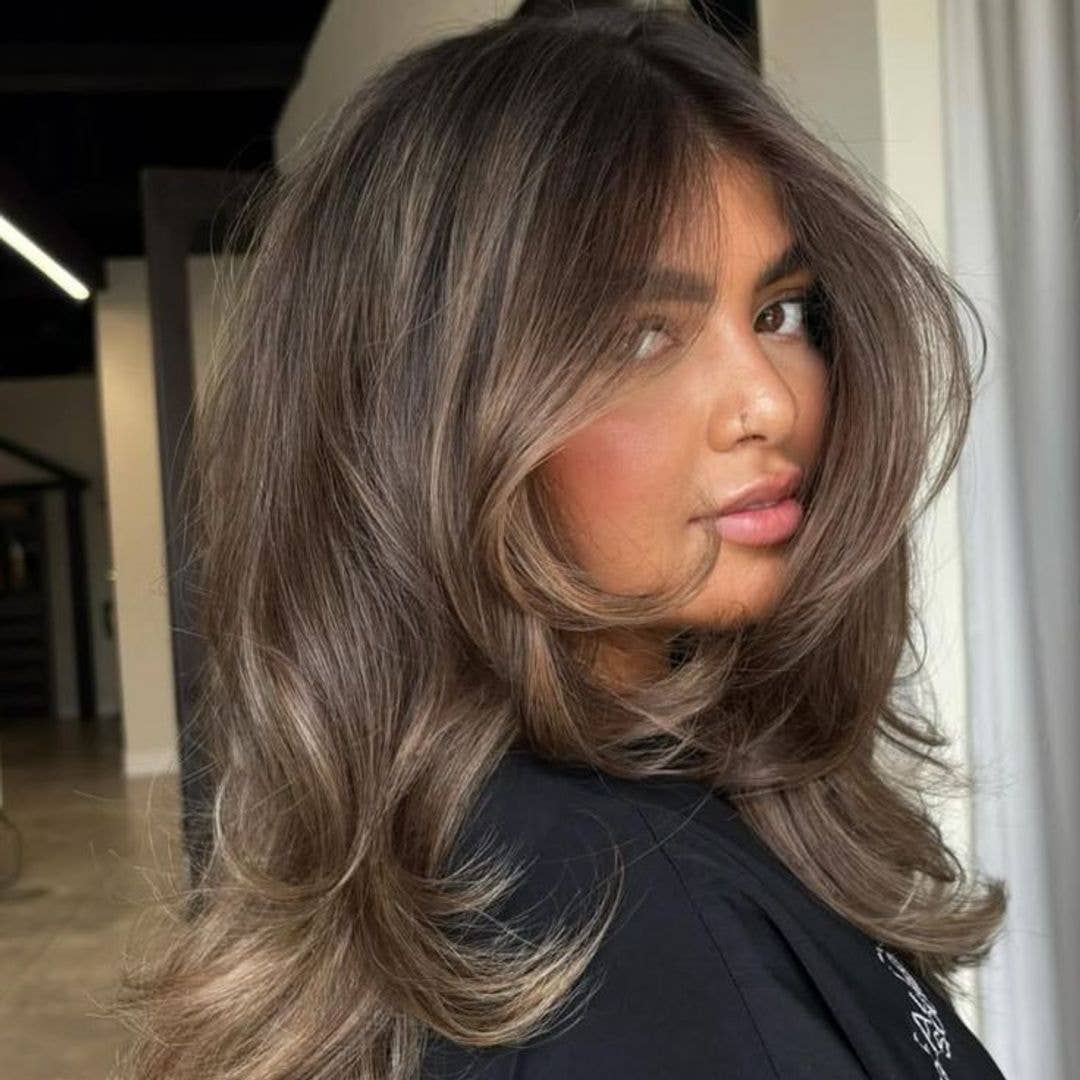 Dark Brown With Toffee Highlights Dark Brown With Toffee Highlights — Trendy Dark Hair Color