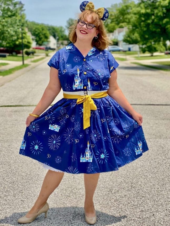 Disney Print Fit and Flare Dress Disney Print Fit and Flare Dress — Trendy Disney Outfits