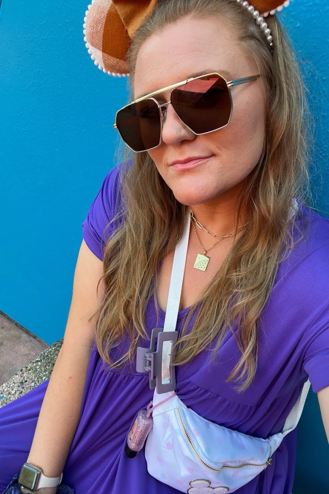Purple T-Shirt Dress Minnie Ears Accessory Purple T-Shirt Dress Minnie Ears Accessory — Trendy Disney Outfits