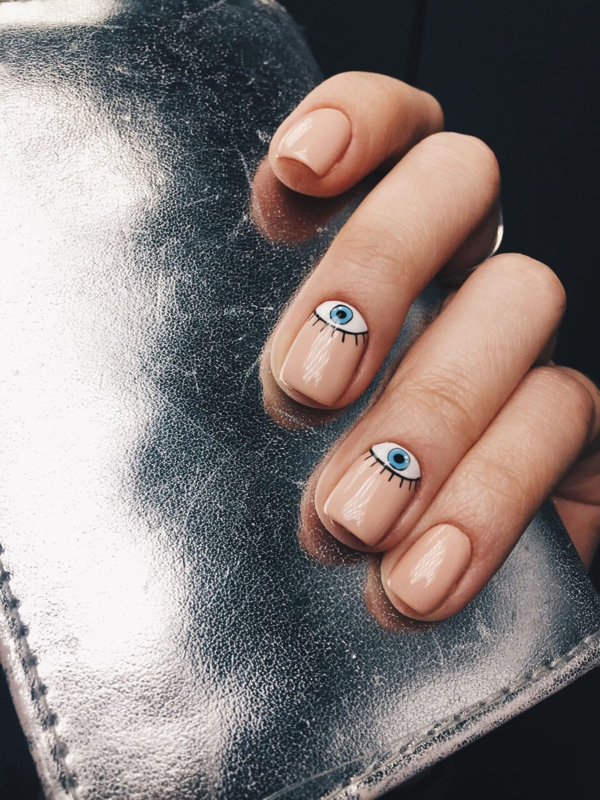 DIY Evil Eye Short Square Nails DIY Evil Eye Short Square Nails — Trendy Evil Eye Nails