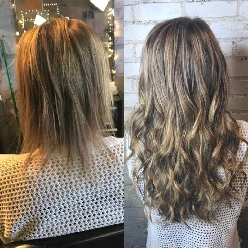 Mid-Back Wavy Dark Blonde Volume With The Hair Appears Thick And Dense Mid-Back Wavy Dark Blonde Volume With The Hair Appears Thick And Dense — Trendy Extensions Hair
