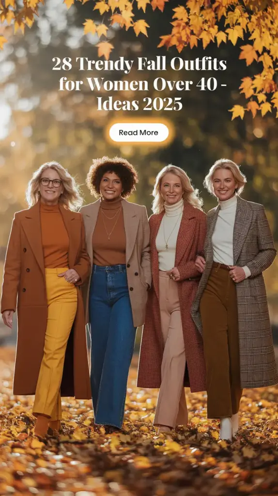 Trendy Fall Outfits for Women Over 40 – Fresh & Elegant Ideas 2025