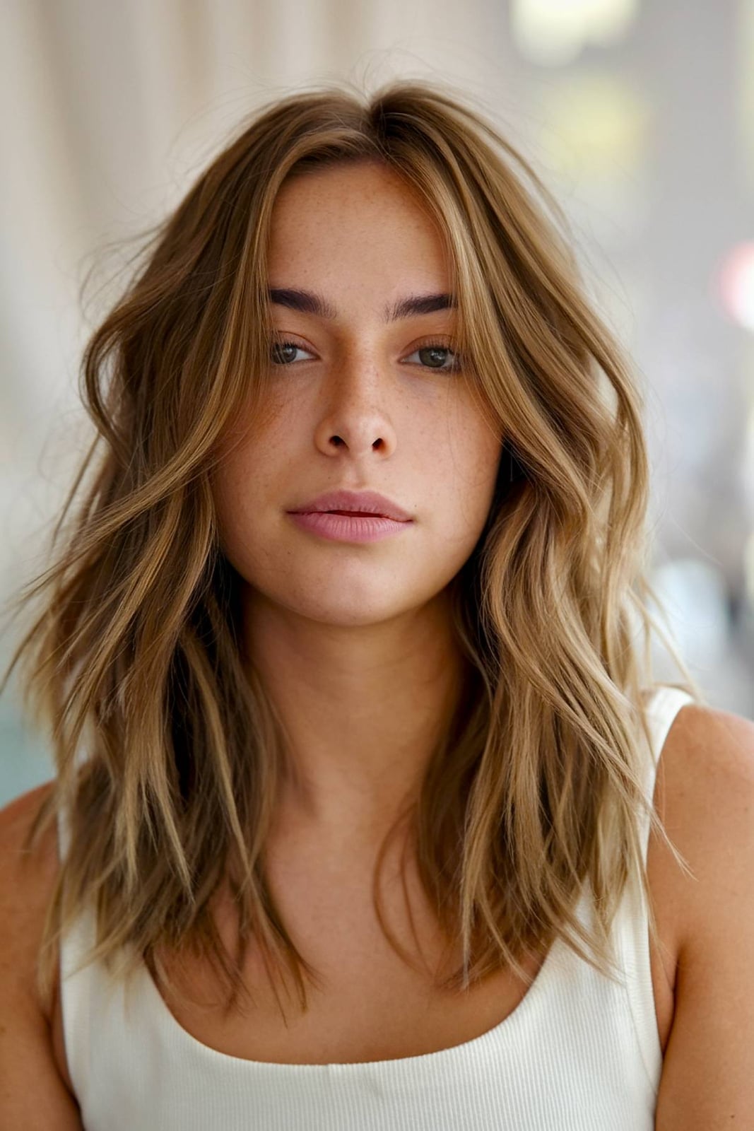 Mid-Back Length Loose Waves Blowout — Trendy Fine Hair