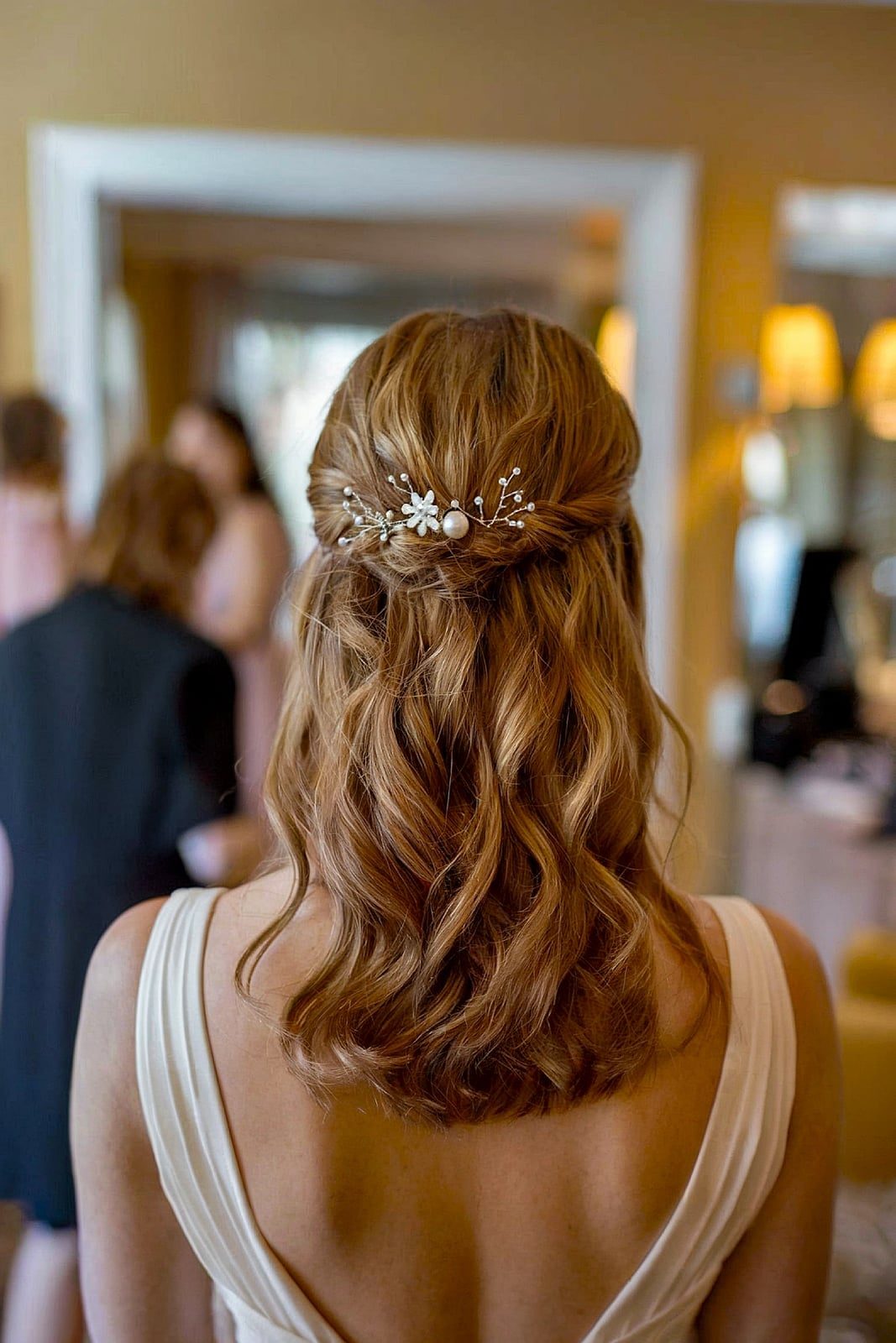 Dark Brown Updo With Face-Framing Tendrils — Trendy Formal Hair