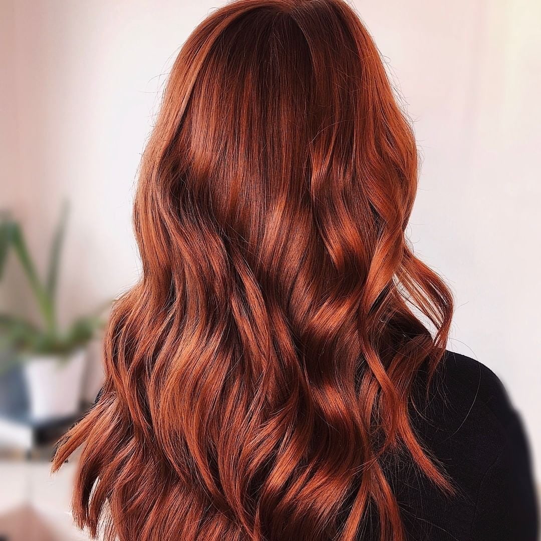 Ginger With Balayage Highlights Ginger With Balayage Highlights — Trendy Ginger Hair Color