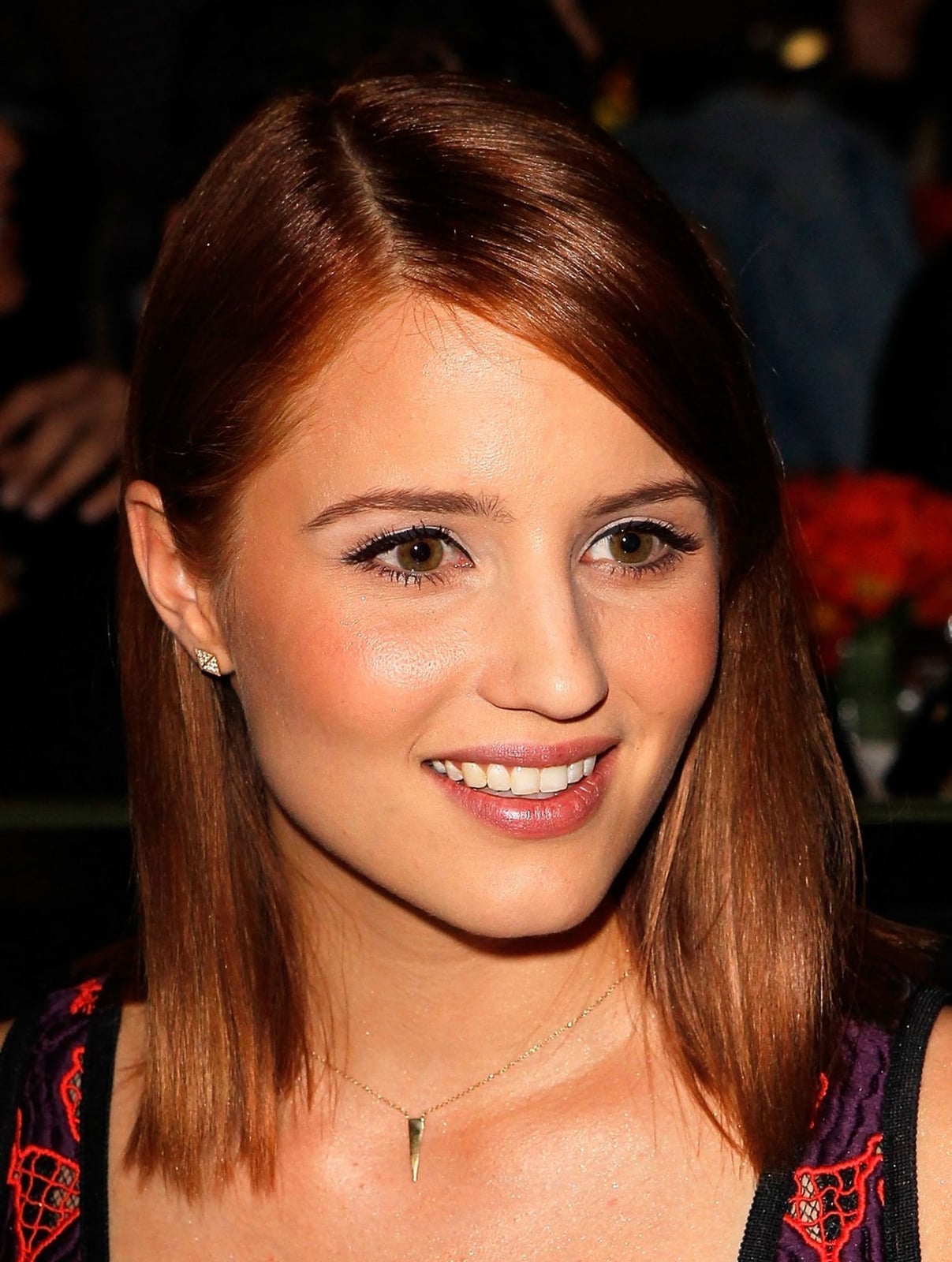 Medium Ginger Collarbone Lob Medium Ginger Collarbone Lob — Trendy Ginger Hair Color