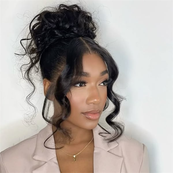 High Textured Updo With Voluminous Curls, Long — Trendy Hair Up Hairstyles