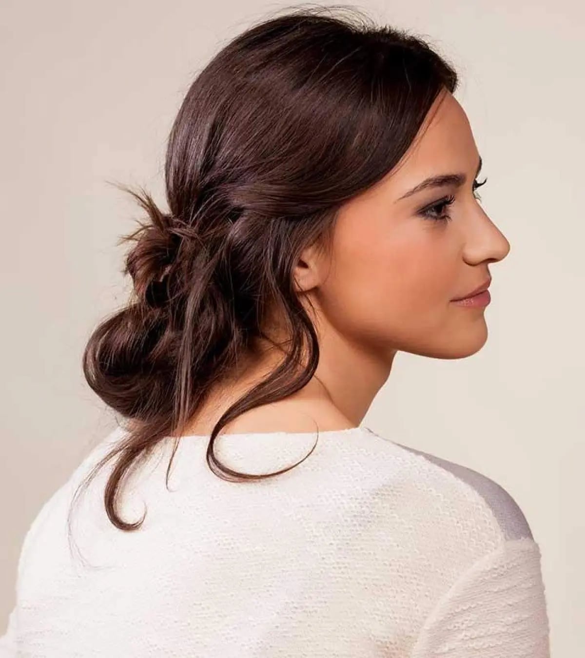 Collarbone Loose Low Bun — Trendy Hairstyles for School