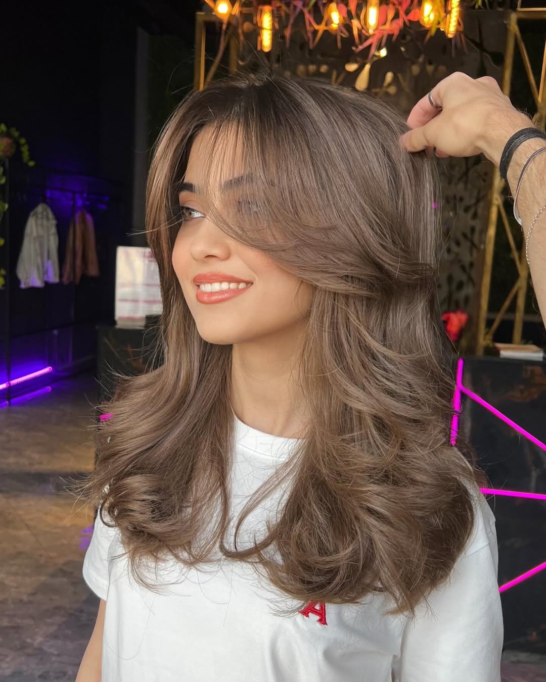 Mid Back Ash Brown Layers With Blowout — Trendy Hairstyles for Teens