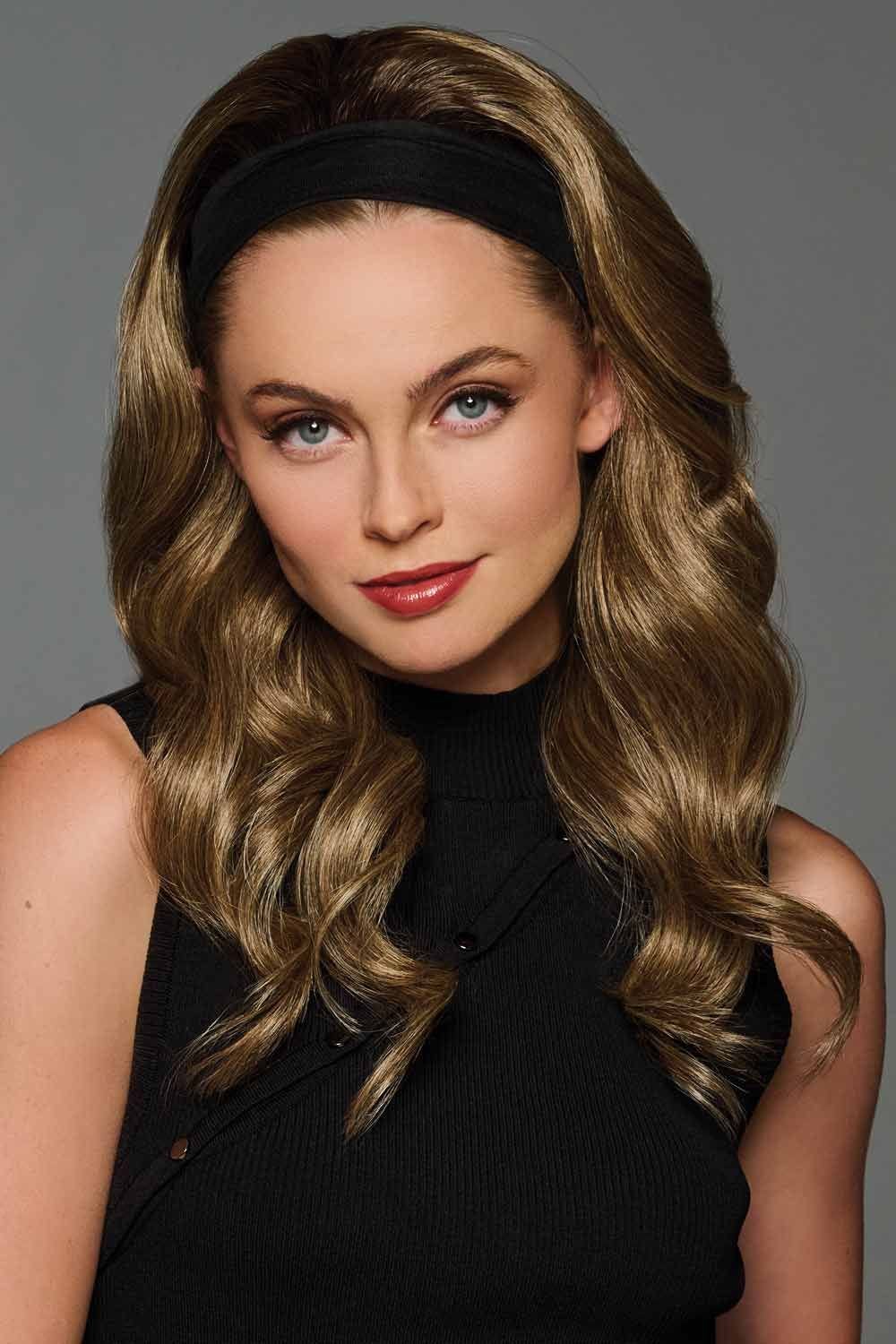 Collarbone Wavy Medium Brown Layers Collarbone Wavy Medium Brown Layers — Trendy Headband Wig
