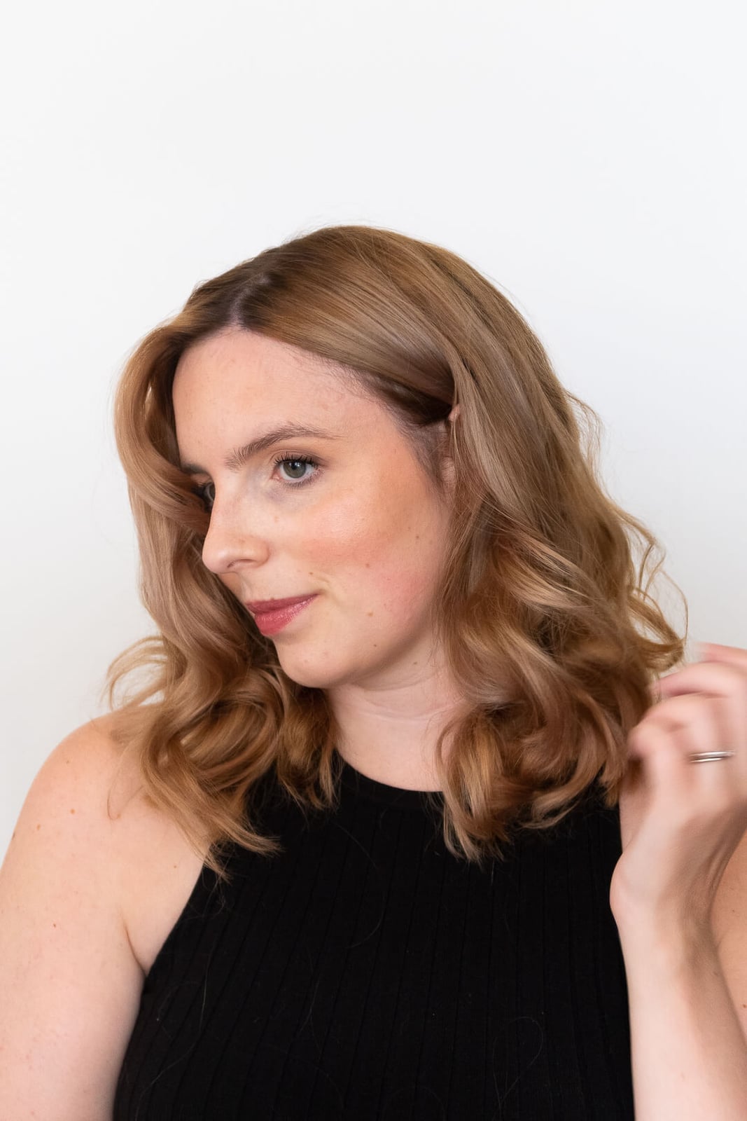 Collarbone Medium Blonde Flexi Rod Curls — Trendy Heatless Curls