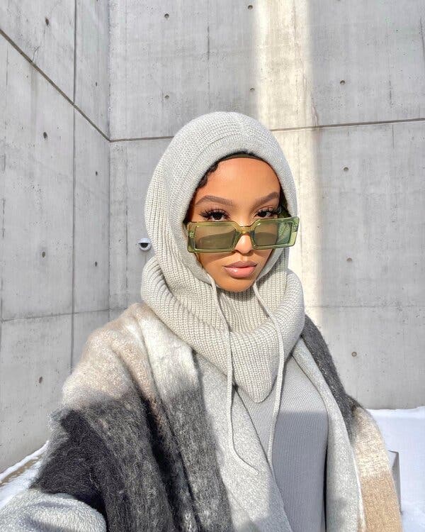 Chunky Knit Hijab and Scarf Set Chunky Knit Hijab and Scarf Set — Trendy Hijab Outfits