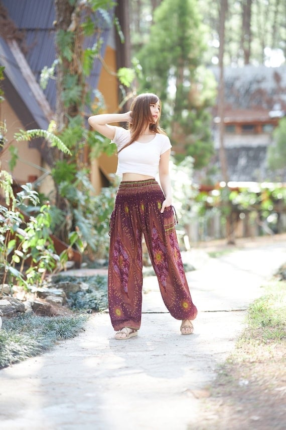 Crop Top and Embroidered Harem Pants — Trendy Hippie Outfits