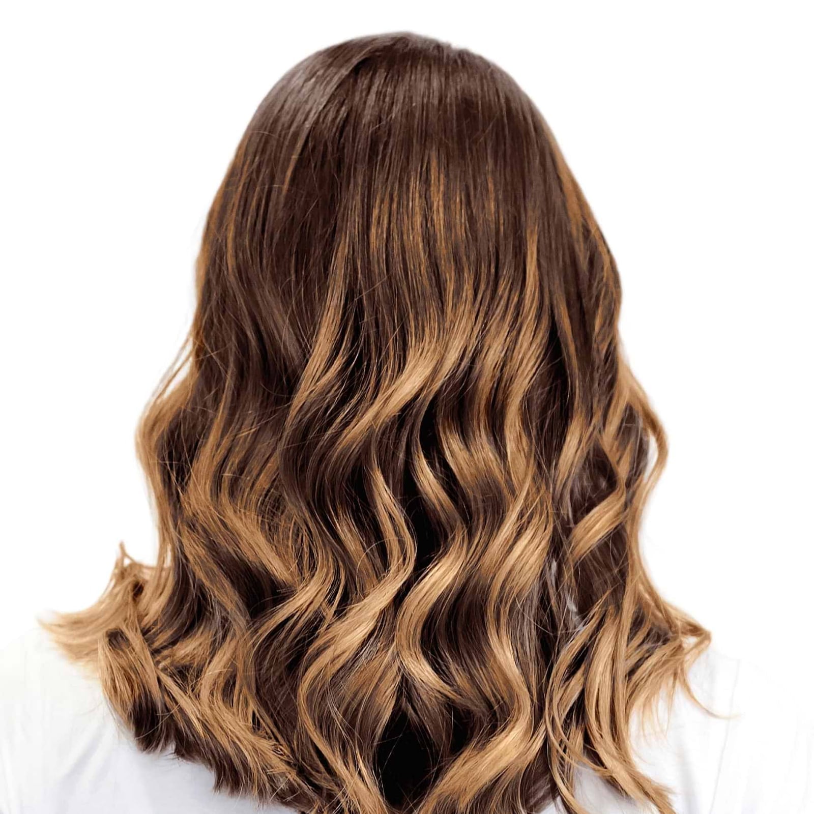 Back View Collarbone Honey Blonde Balayage Back View Collarbone Honey Blonde Balayage — Trendy Honey Blonde Balayage