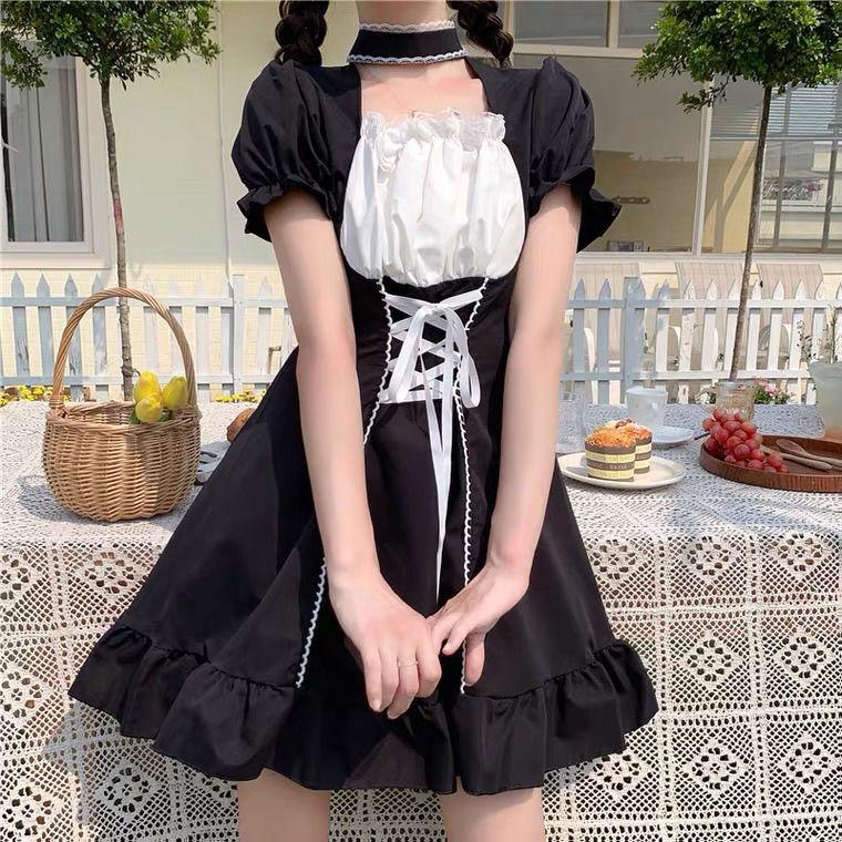 Lolita Dress With Ruffled Collar — Trendy Japanese Outfits