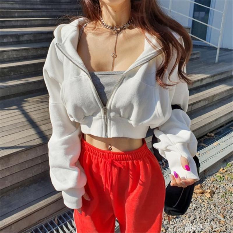 Cropped Zip Hoodie with Red Sweatpants Cropped Zip Hoodie with Red Sweatpants — Trendy K-pop Outfits