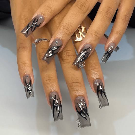 Nude To Pink Ombre Glossy Long Oval Nails Nude To Pink Ombre Glossy Long Oval Nails — Trendy Long Nails