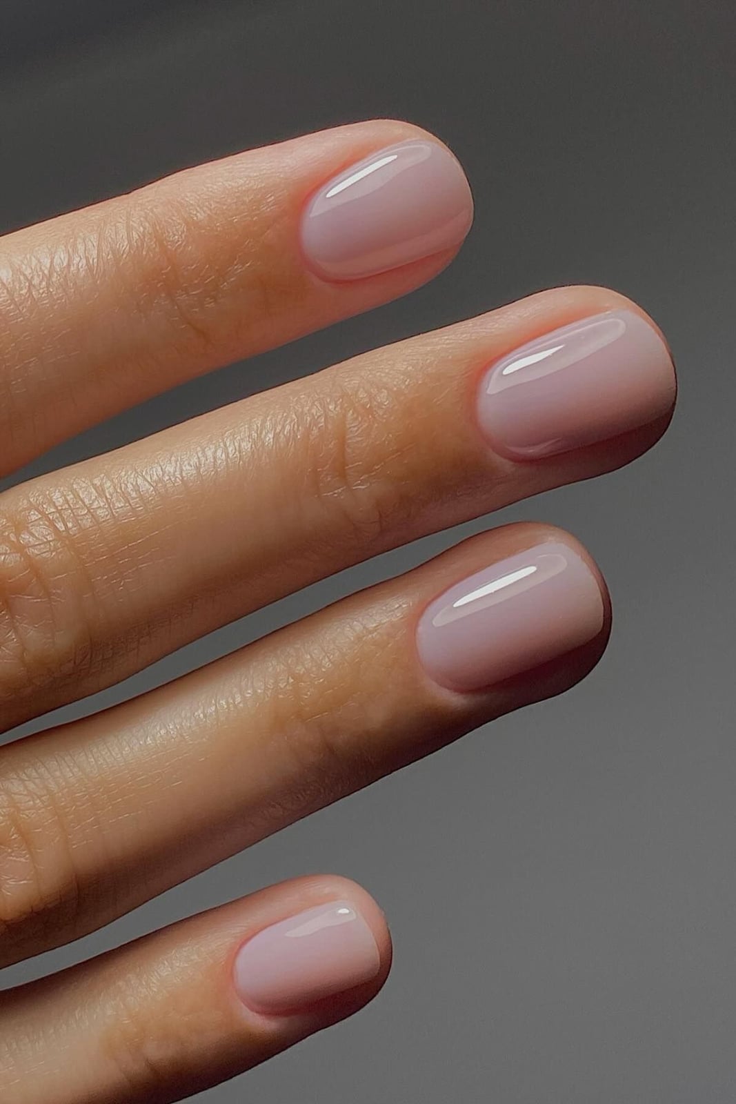 Short Round Sheer Pale Pink Nails Short Round Sheer Pale Pink Nails — Trendy Manicure Nails