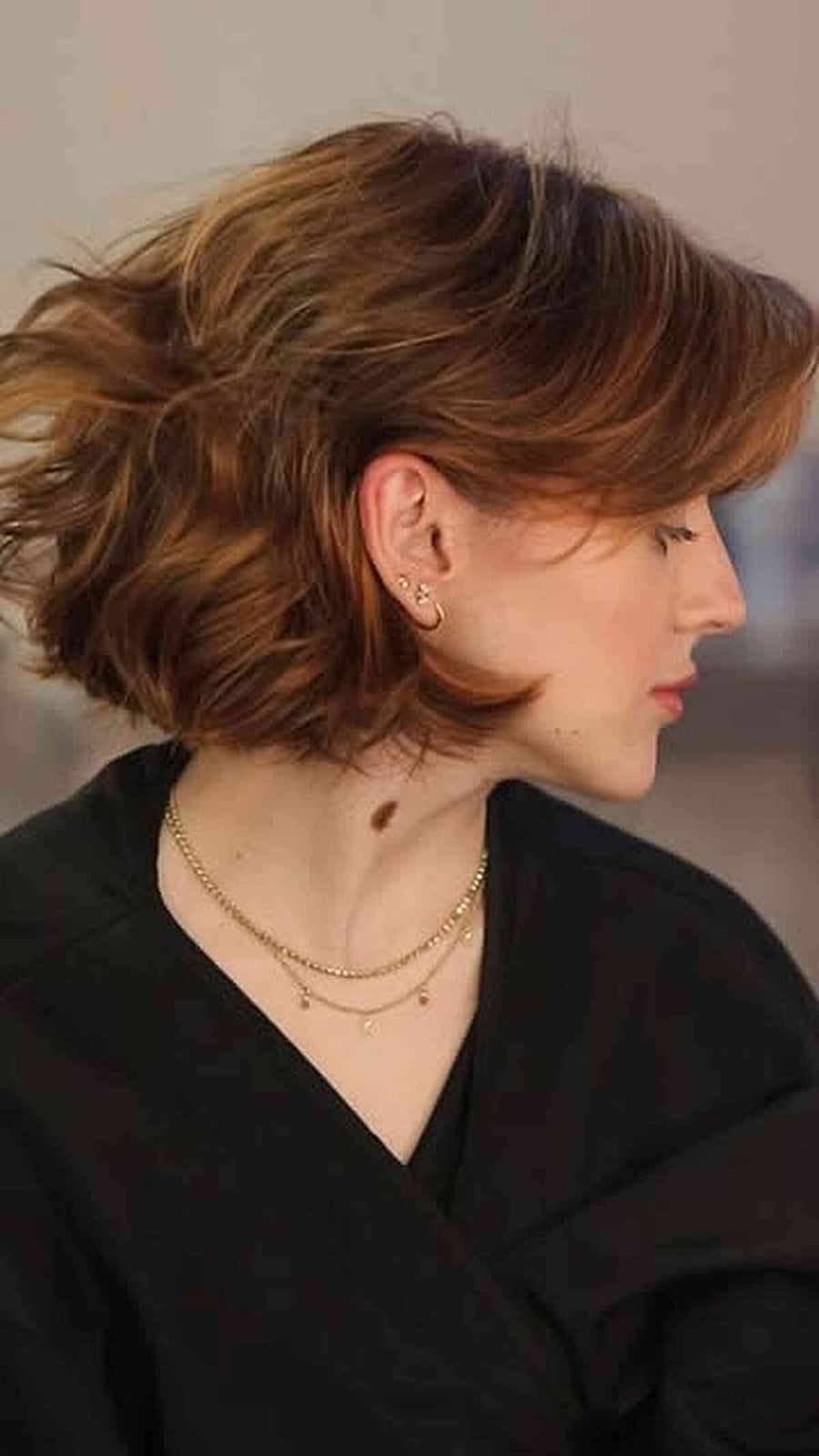 Tousled Bob With Piecey Bangs — Trendy Messy Hair