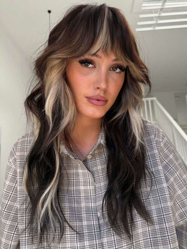 Mid-Back Mullet With Blunt Bangs — Trendy Messy Hair