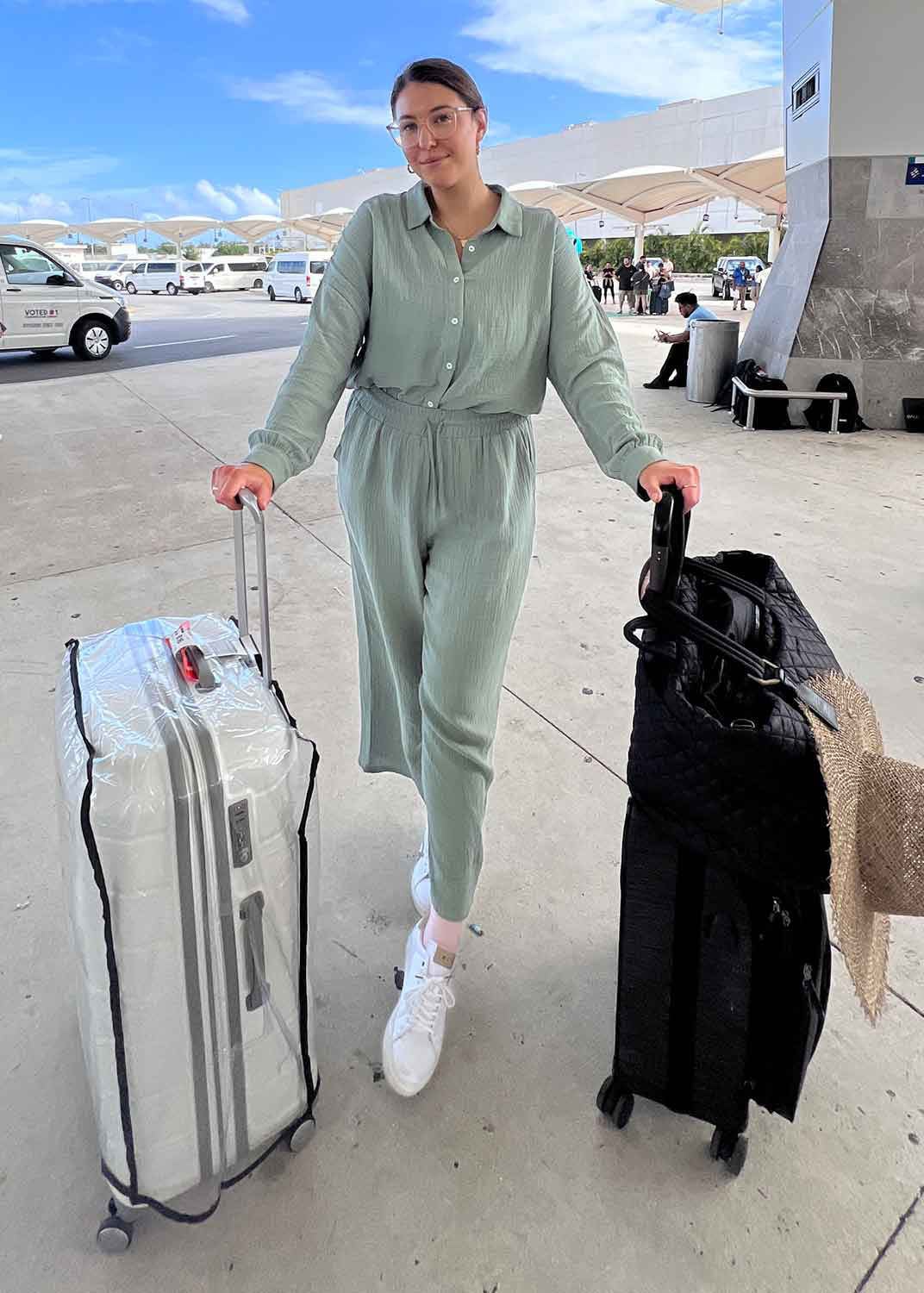 Light Green Gauze Travel Set Light Green Gauze Travel Set — Trendy Mexico Outfits