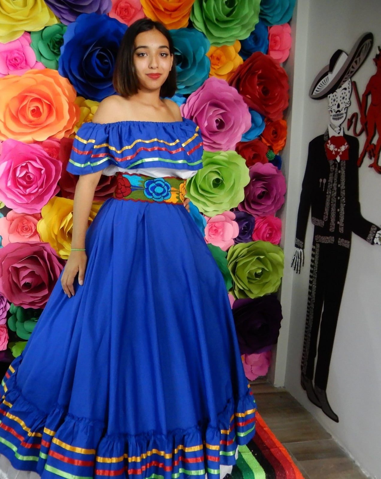 China Poblana Style Dress for Fiesta China Poblana Style Dress for Fiesta — Trendy Mexico Outfits