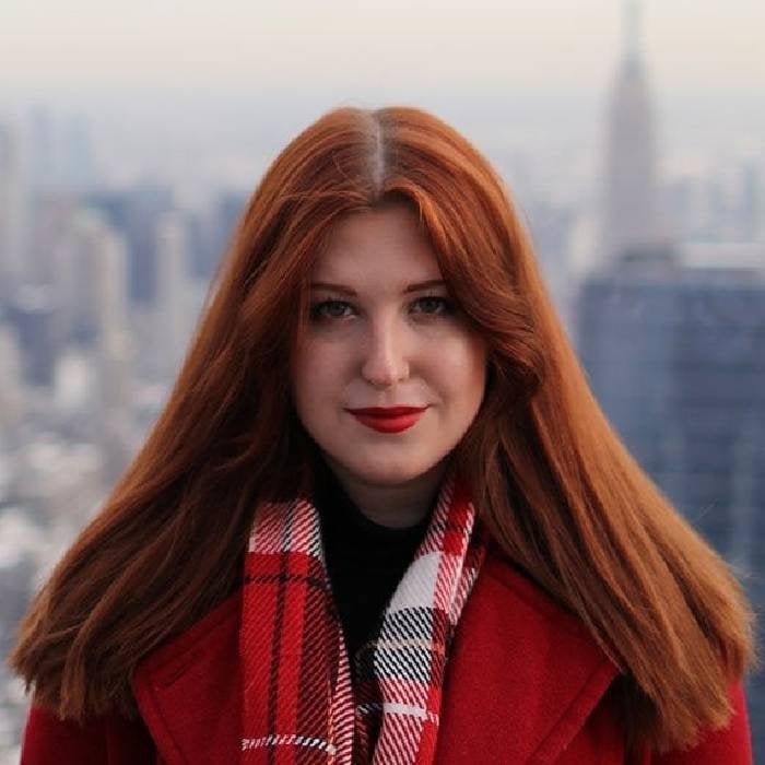 Mid-Back Strawberry Blonde Balayage Natural Copper Gloss, Middle Mid-Back Strawberry Blonde Balayage Natural Copper Gloss, Middle — Trendy Natural Red Hair