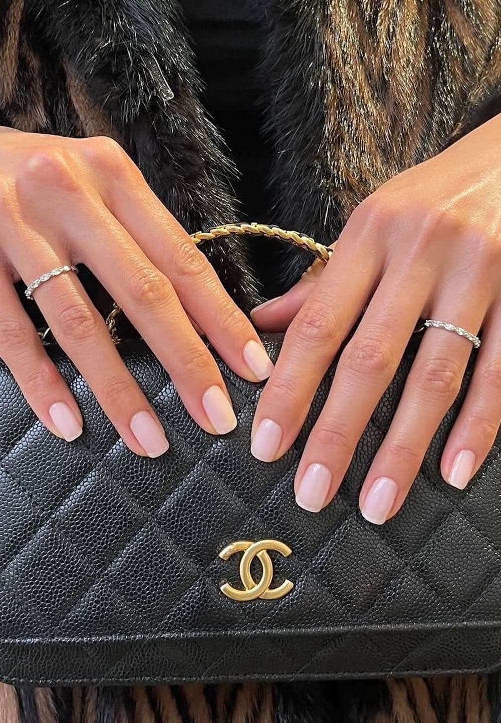 Sheer Milky Pink Short Square Nails Sheer Milky Pink Short Square Nails — Trendy Old Money Nails