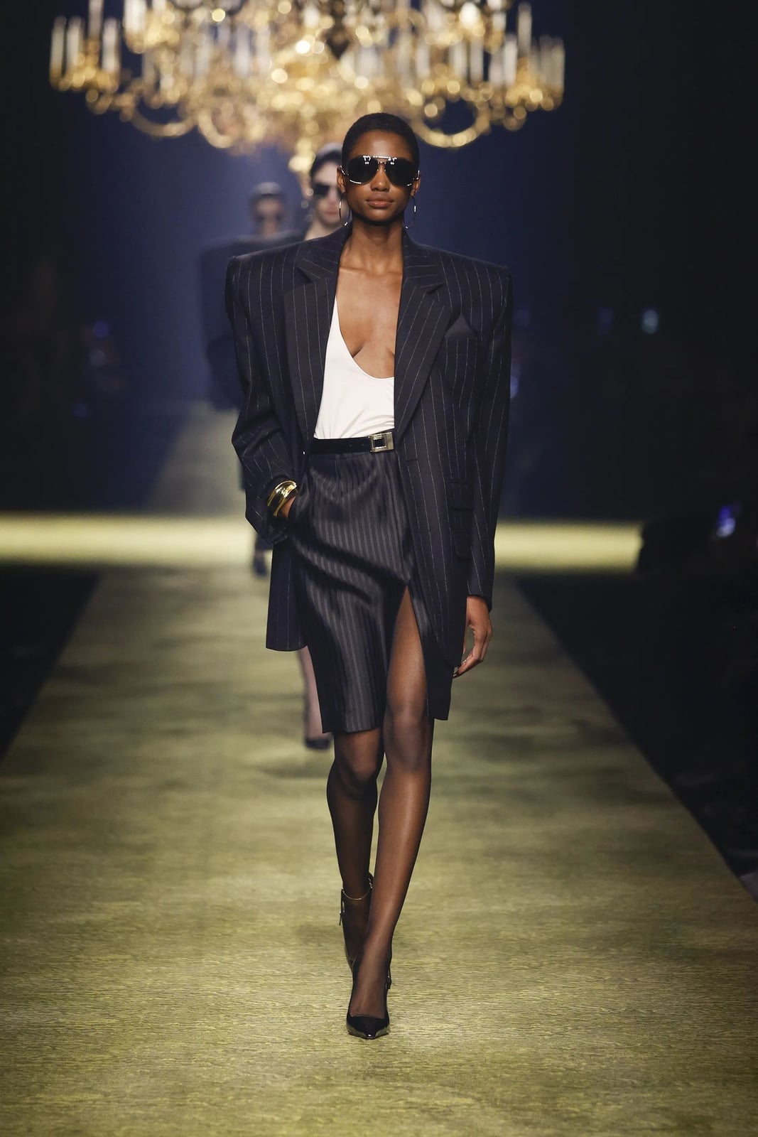 Oversized Pinstripe Blazer with Matching Skirt Oversized Pinstripe Blazer with Matching Skirt — Trendy Outfit Ideas