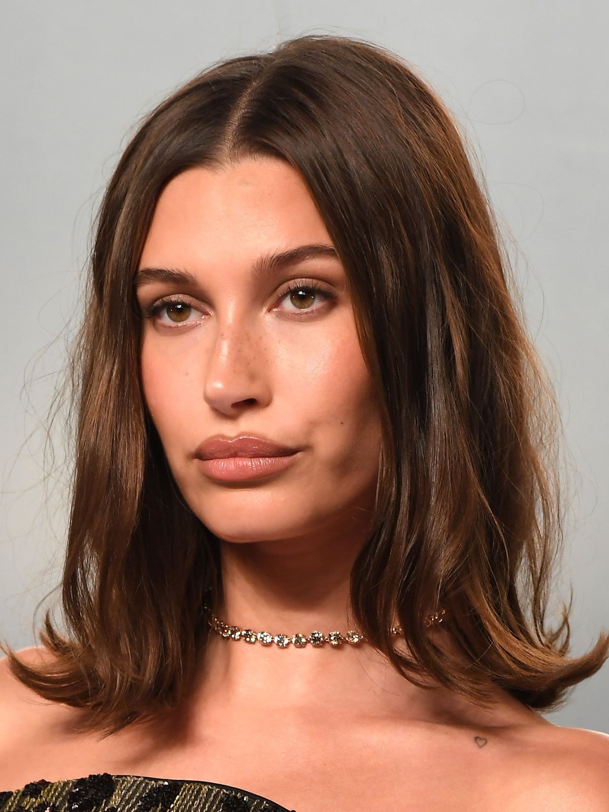 Collarbone Lob With Blonde Balayage — Trendy Party Hair