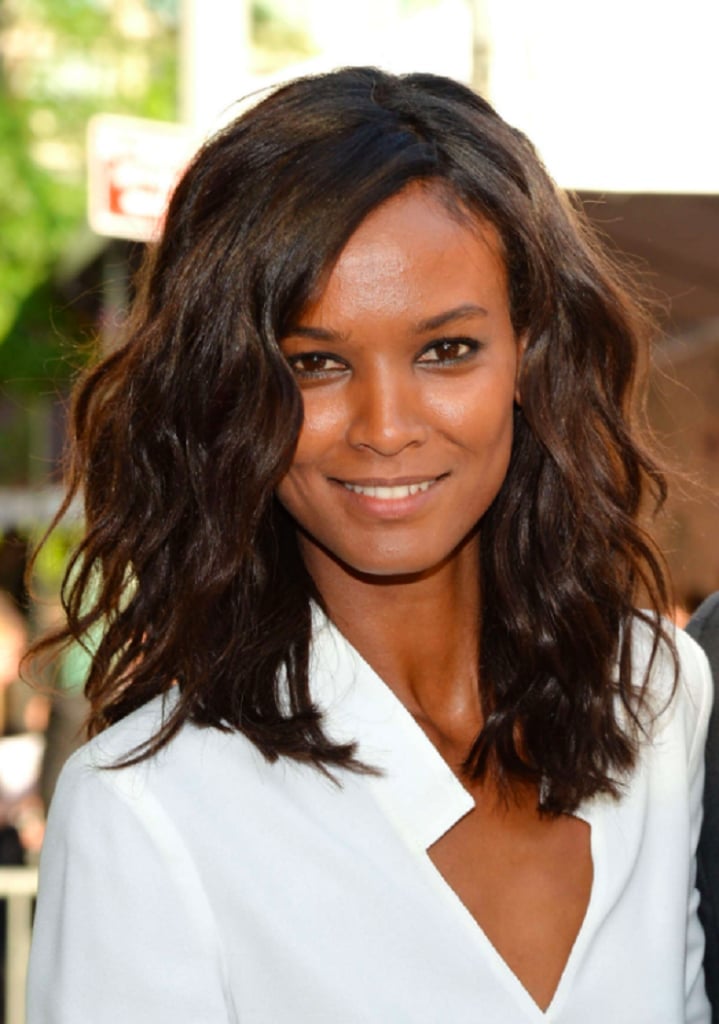 White Collared Shirt With Medium Wavy Dark Brown Hair — Trendy Quick Weave