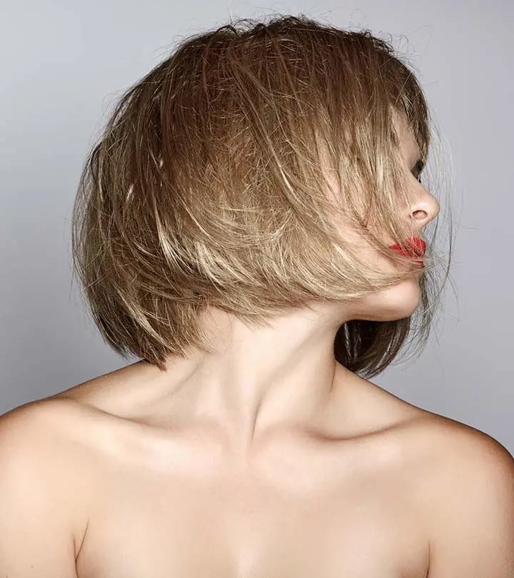 Honey Blonde Bob Messy Tousled — Trendy Short Bob
